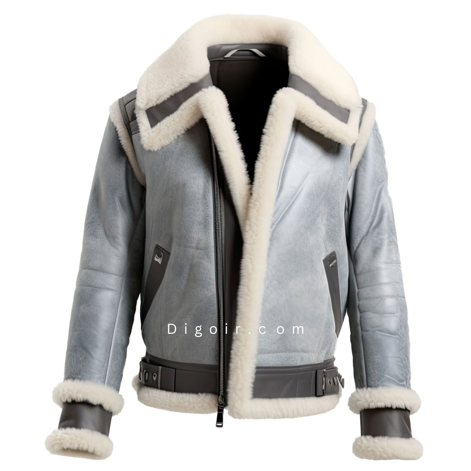 men_ash_grey_and_white_shearling_leather_jacket_front